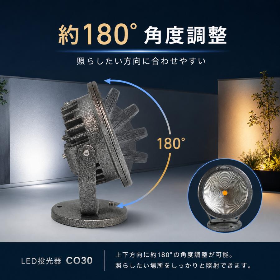 GOODGOODS（グッド・グッズ） LED投光器 30W 3000lm 看板灯 店舗照明