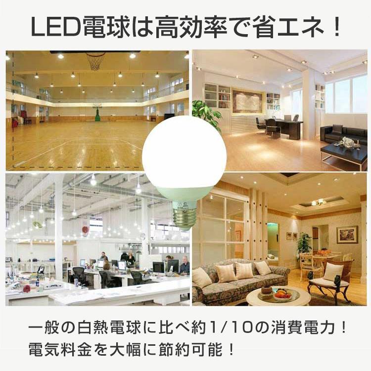 GOODGOODS（グッド・グッズ） 6個セット LEDボールランプ 電球 E26 12W 
