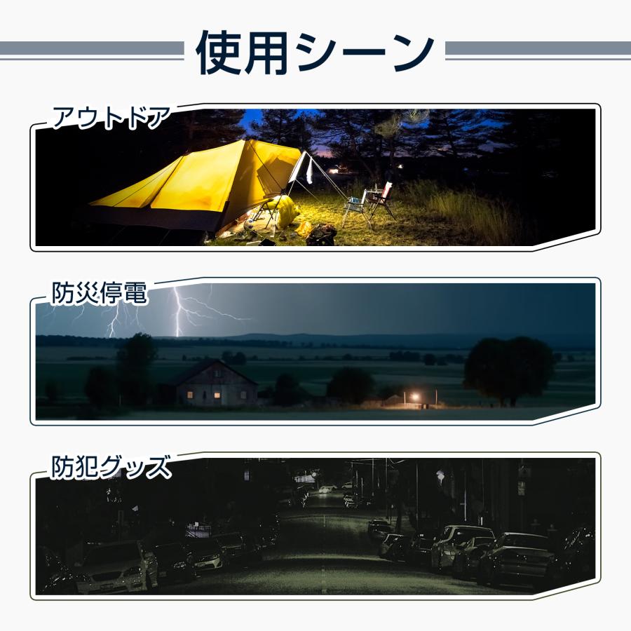 GOODGOODS（グッド・グッズ） 護身用 充電式 LED懐中電灯 強力 軍用