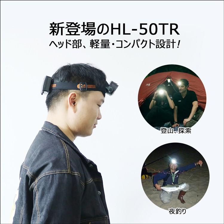 8個セット ヘルメット用 LED ヘッドライト 防水ライト アウトドア 登山 キャンプ 釣り 無段階調整 18650充電池 高品質 高性能 停電 防災 一年保証 HL-50TR｜goodgoods-1｜03