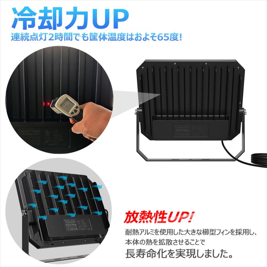 GOODGOODS SALE 400W LED投光器 42000lm 超爆光 屋外 防水 IP66 GOODGOODS SALE 400W LED投光器 42000lm 超爆光 屋外 防水 IP66