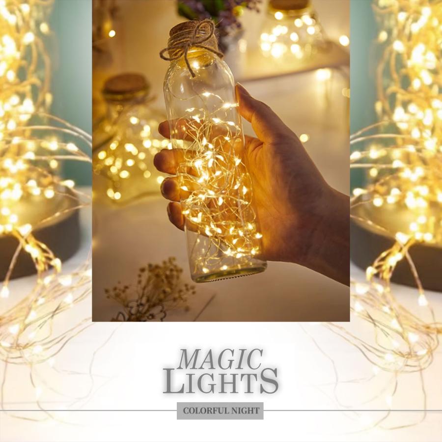 GOODGOODS 黄 LED フェアリーライト 単3乾電池 イルミネーション GOODGOODS 黄 LED フェアリーライト 単3乾電池 イルミネーション