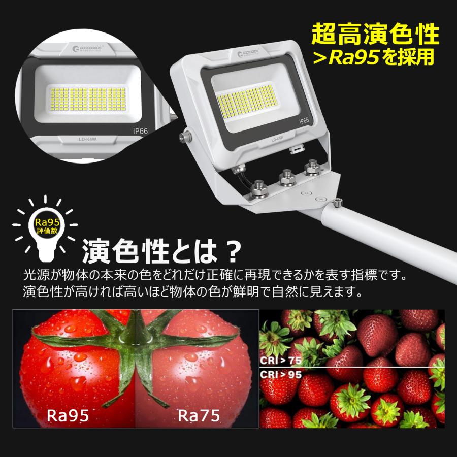 GOODGOODS（グッド・グッズ） LEDアームライト 屋外 防水 30W 3150lm