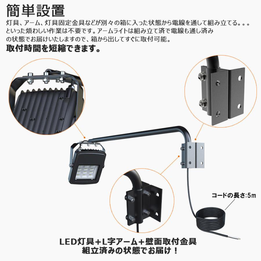 GOODGOODS（グッド・グッズ） 2個セット LED 看板灯 アームライト 50W