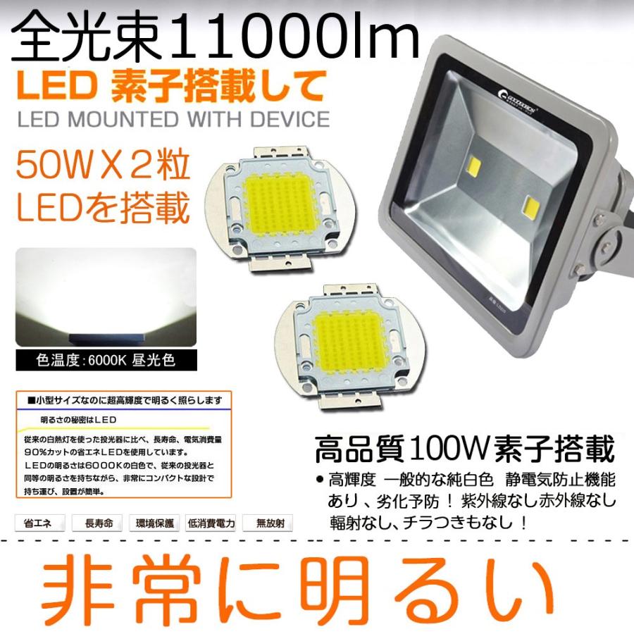 グッドグッズ LED投光器 作業灯 看板灯 防水 省エネ対策 屋外 倉庫 運動場 駐車場 野球練習 昼光色 業界最強の放熱設計 低発熱 高効率 高輝度 一年保証 LD210｜goodgoods-1｜02