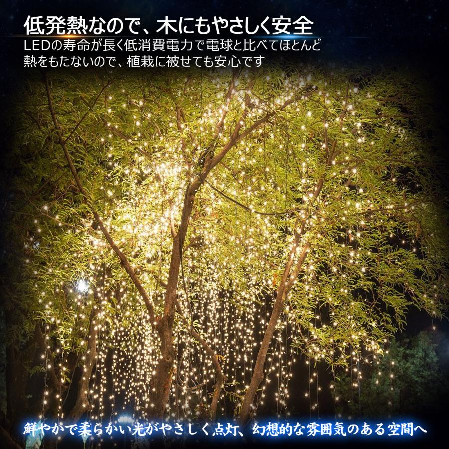 GOODGOODS 八個セット RGBミックス イルミネーションライト メモリー機能 LED電飾 ロング ストレートライト クリスマス クリスマスツリー 一年保証 F30の画像