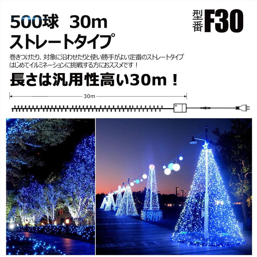 GOODGOODS 八個セット RGBミックス イルミネーションライト メモリー機能 LED電飾 ロング ストレートライト クリスマス クリスマスツリー 一年保証 F30の画像