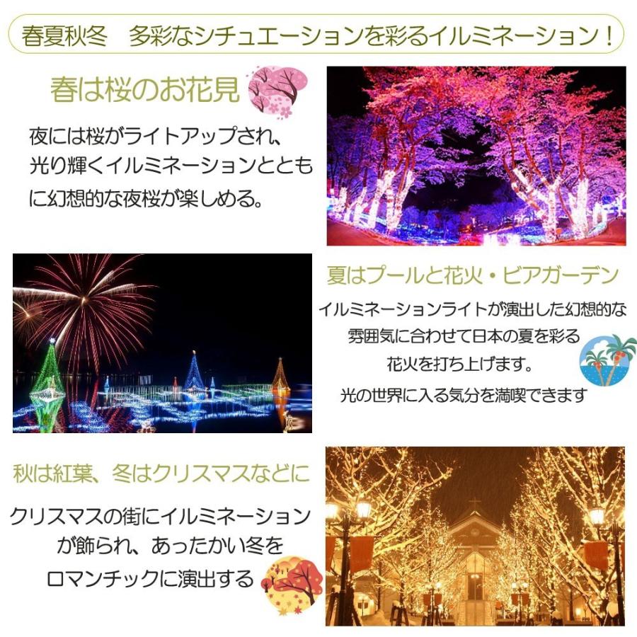 即納 最大半額 Goodgoods 四個セット Rgbミックス イルミネーション 電飾 500球 30m 点灯8パターン メモリー機能 Ledライト 屋外 防水 クリスマスイルミネーション 飾り 60 Off City Com Fr