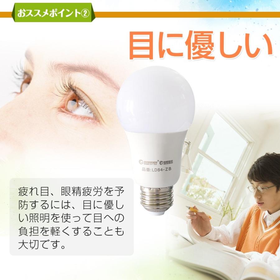 GOODGOODS 8個セット LED電球 E26 9W 60W形相当 一般電球 広配光 led電球 シーリングライト ペンダントライト 昼白色 電球色 LD84 2年保証_2