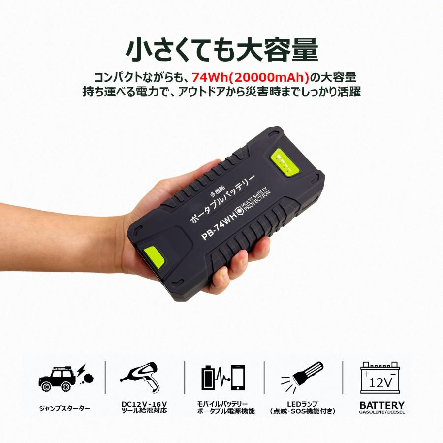 GOODGOODS ポータブルバッテリー 20000mAh 大容量 TYPE-C/USB/DC GOODGOODS ポータブルバッテリー 20000mAh 大容量 TYPE-C/USB/DC