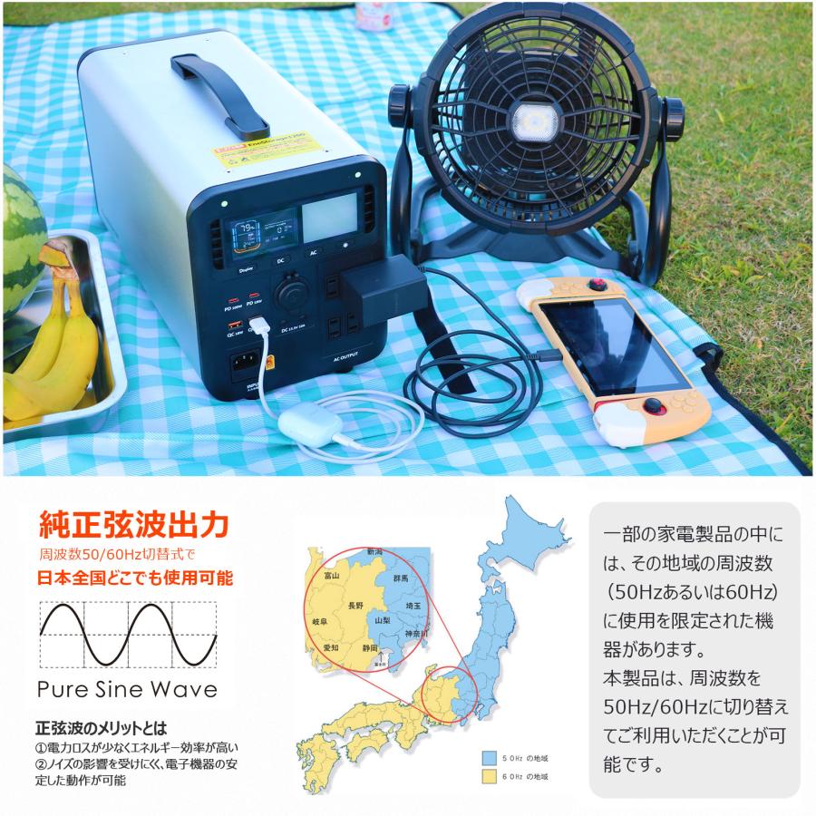 GOODGOODS 1200W ポータブル電源 超大容量 1008Wh 純正弦波 リン GOODGOODS 1200W ポータブル電源 超大容量 1008Wh 純正弦波 リン