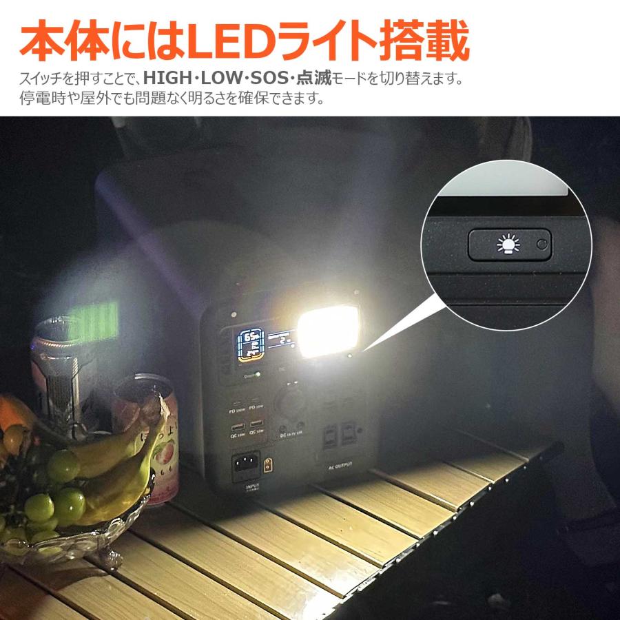 GOODGOODS 1200W ポータブル電源 超大容量 純正弦波 瞬間最大2000W 