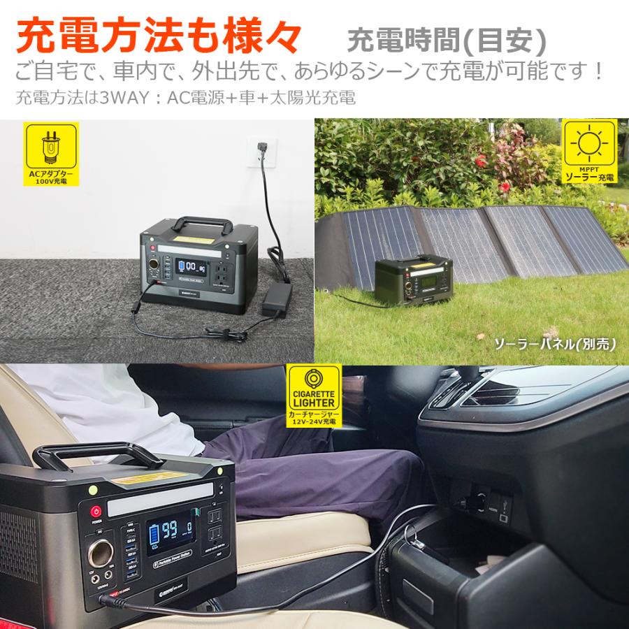 GOODGOODS ポータブル電源500W 大容量 リン酸鉄 150000mAh GOODGOODS ポータブル電源500W 大容量 リン酸鉄 150000mAh