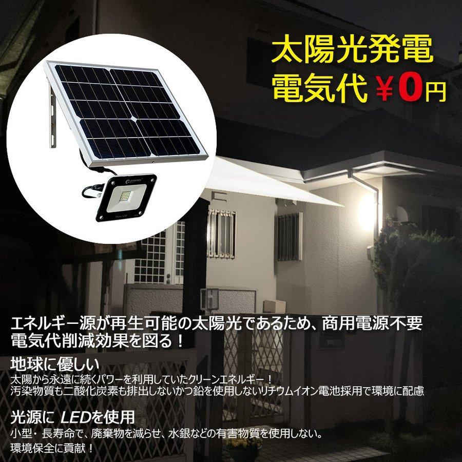 GOODGOODS（グッド・グッズ） LED投光器 20W 屋外 ソーラーライト