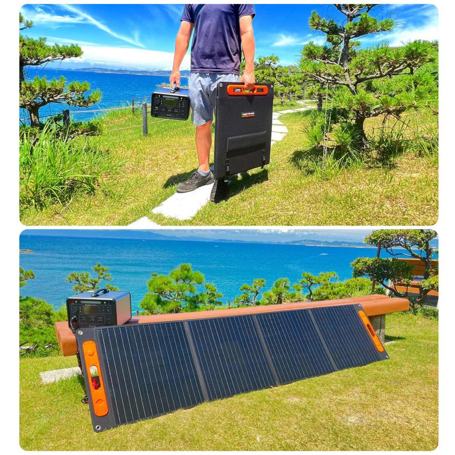 GOODGOODS 200Wソーラーパネル ポータブル電源適用 充電器 GOODGOODS 200Wソーラーパネル ポータブル電源適用 充電器