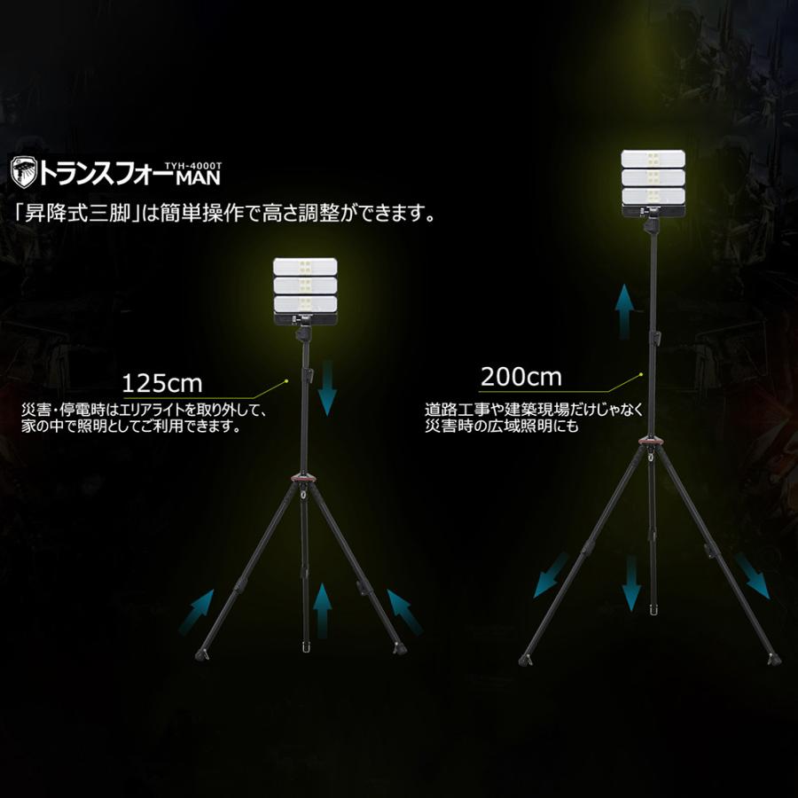 GOODGOODS 45W LED投光器 充電式 ソーラーライト 三脚スタンド GOODGOODS 45W LED投光器 充電式 ソーラーライト 三脚スタンド