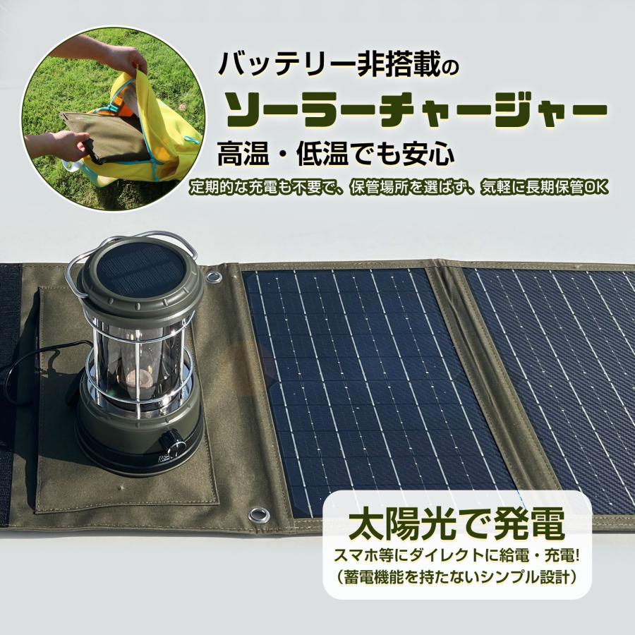 GOODGOODS（グッド・グッズ） 30W ソーラーパネル 折畳式 急速充電対応