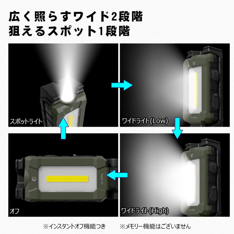 GOODGOODS（グッド・グッズ） 爆買 GOODGOODS LED作業灯 2WAY発光