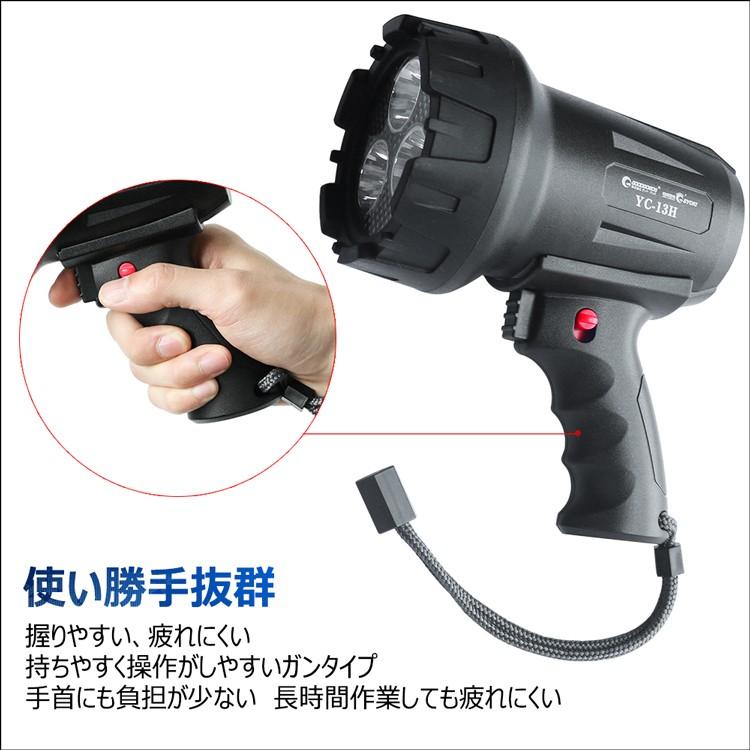 GOODGOODS（グッド・グッズ） 充電式サーチライト 1000lm IP65 防水