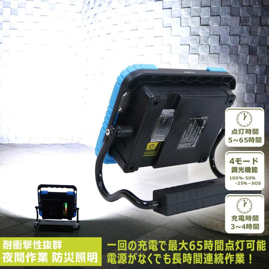 GOODGOODS 45W 充電式 LED 投光器 4500lm 高輝度 ライト 防水 GOODGOODS 45W 充電式 LED 投光器 4500lm 高輝度 ライト 防水