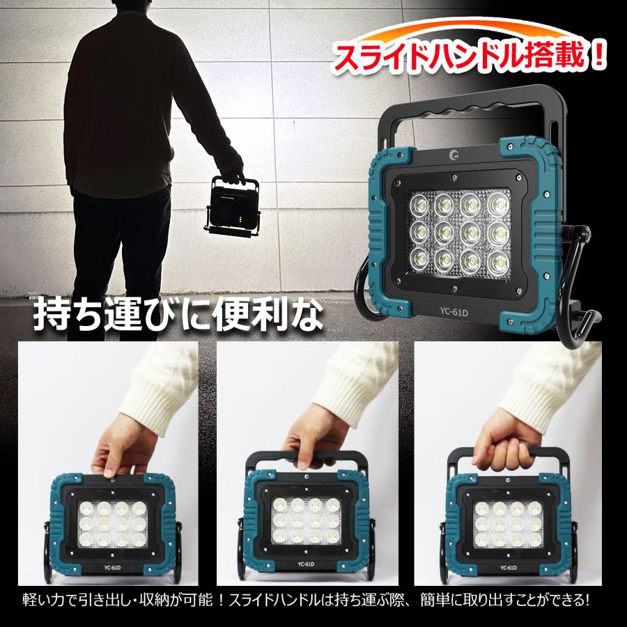GOODGOODS マキタ社バッテリー対応 LED投光器 バッテリーライト GOODGOODS マキタ社バッテリー対応 LED投光器 バッテリーライト