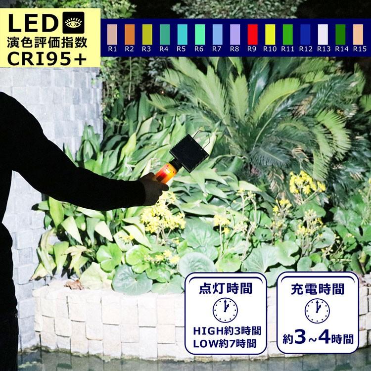 セール 10W LED投光器 充電式 調色 高演色Ra95 塗装用 作業灯 車整備 マグネット LEDライト キズチェック メンテナンス 電設 軽量 ポータブル 携帯型 YC-95R｜goodgoods-1｜08