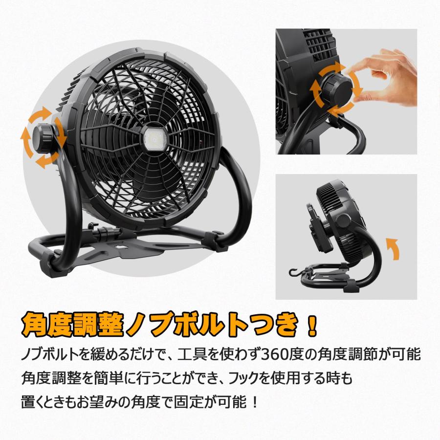 ［新品未使用］G-DRAGON 扇風機　ベタつき少ない　本日限定購入で千円引き グッドグッズ(GOODGOODS) YC-B12F 20W マキタバッテリー対応