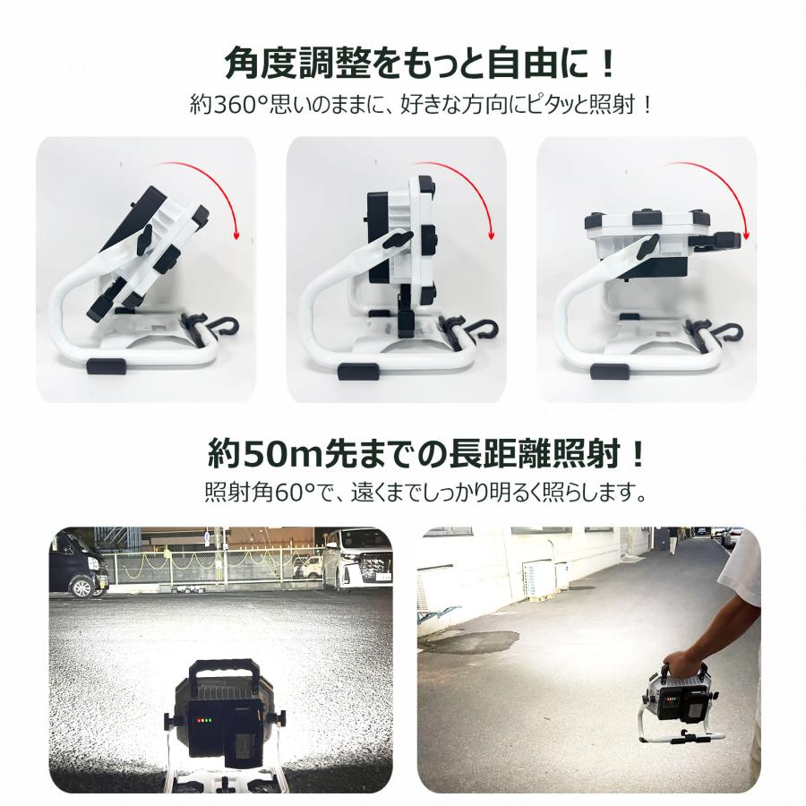 GOODGOODS（グッド・グッズ） LED作業灯 着脱式 100W 9500lm 18V