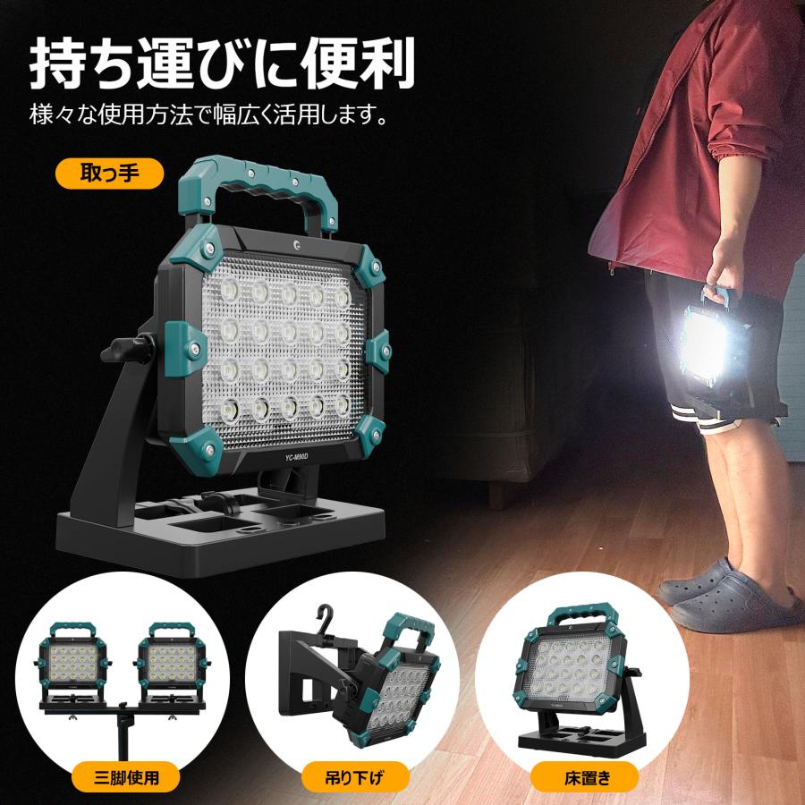 GOODGOODS（グッド・グッズ） 100W LEDライト 10000lm 18Vバッテリー