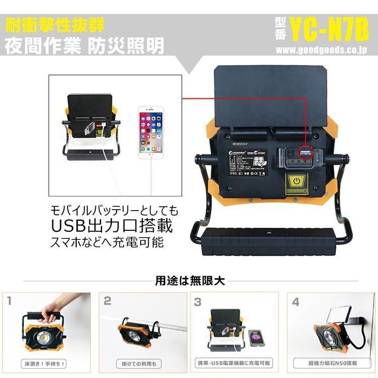 グッドグッズ 4個セット LED投光器 充電式 ソーラーライト 20W 折り畳み式 ポータブル 作業灯 マグネット付き 夜間照明 防災グッズ アウトドア｜goodgoods-1｜07