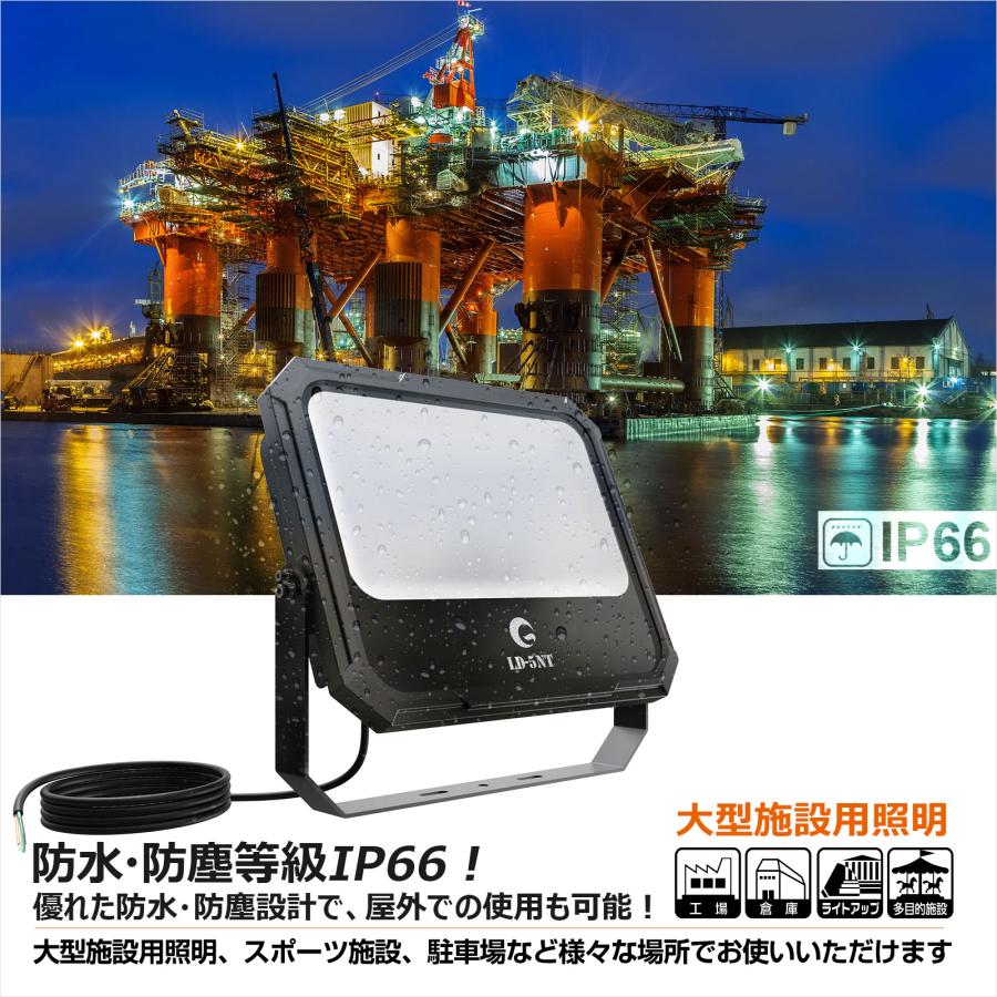 GOODGOODS（グッド・グッズ） LED投光器 防水 屋外 14600lm 高演色