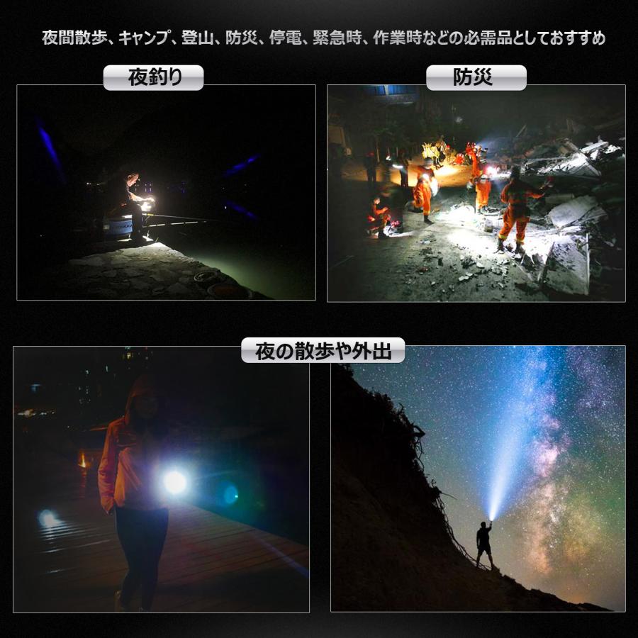 LED懐中電灯 1800lm CREE ハンディライト ズーム機能 充電式 散歩 登山 防災グッズ コンパクト 一年保証 N-ED25-S｜goodgoods-2｜17