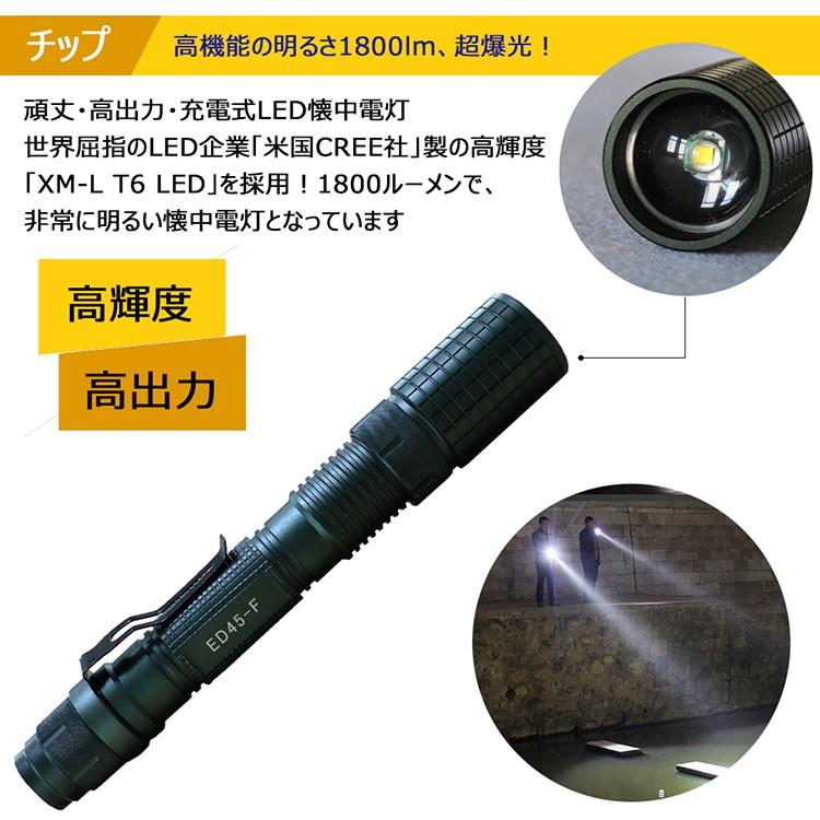 Led懐中電灯 Cree 1800lm ハンディライト ズーム機能 夜釣り 登山 防水 防災グッズ イヌ散歩 一年保証 Ed45 F Ed45 F 1 グッド グッズ 通販 Yahoo ショッピング