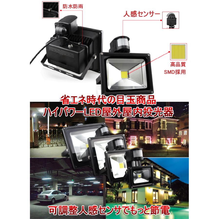 GOODGOODS グッドグッズ LED投光器 50W 500W相当 センサーライト GOODGOODS グッドグッズ LED投光器 50W 500W相当 センサーライト
