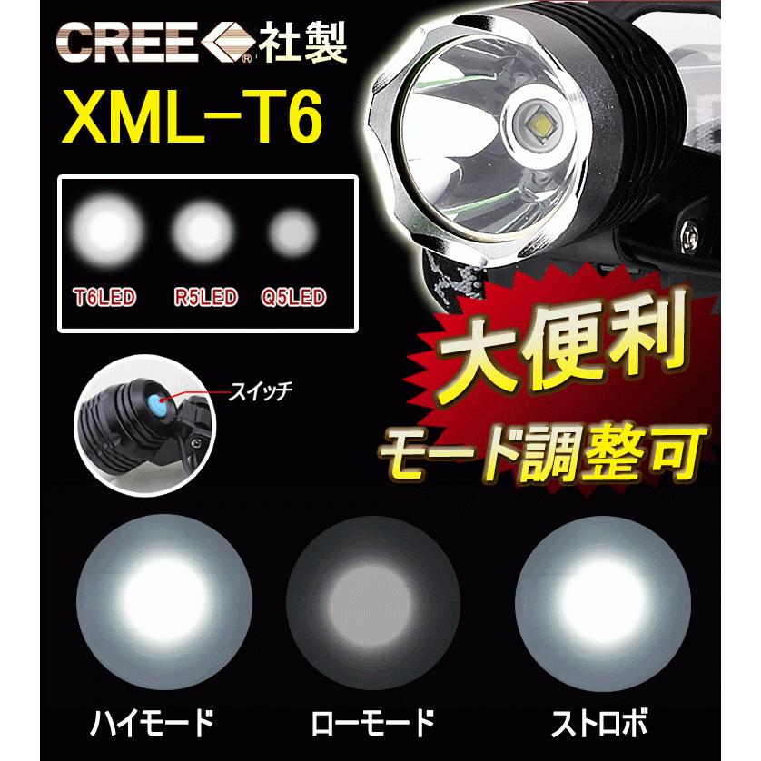 LEDヘッドライト 充電式 超強力 CREE 高輝度 1800Lm ヘッドランプ 作業用 アウトドア 登山 自転車 夜釣り 倉庫 防災 キャンプ用品 最強ルーメン HL80 | GOODGOODS | 02