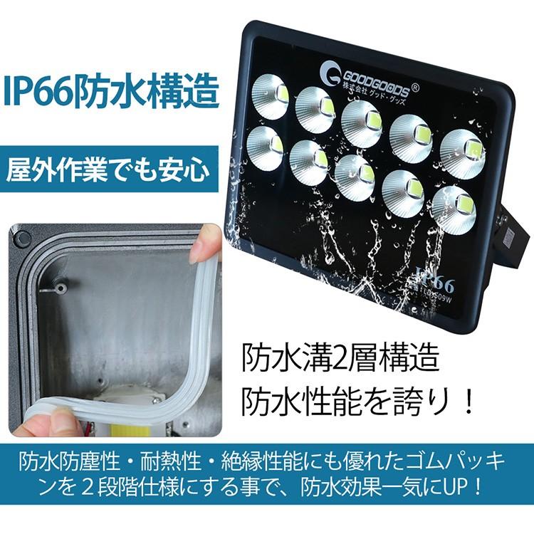 GOODGOODS LED投光器 500W 53000lm IP66 高輝度 防水 スポーツ GOODGOODS LED投光器 500W 53000lm IP66 高輝度 防水 スポーツ