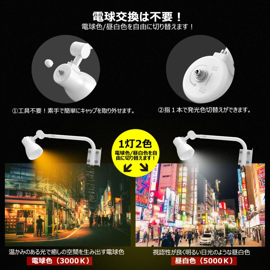 GOODGOODS 3個セット LED看板灯 アームライト 屋外 LED 25W 2500LM 
