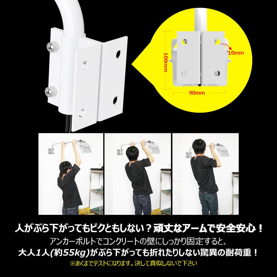 2個セット LED 投光器 アーム 30cm ライト 看板照明 作業灯 20W 2100lm