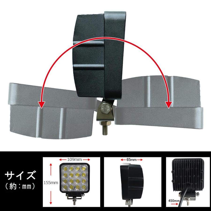 GOODGOODS（グッド・グッズ） LED作業灯 停電 夜間作業 12V 24V 集魚灯