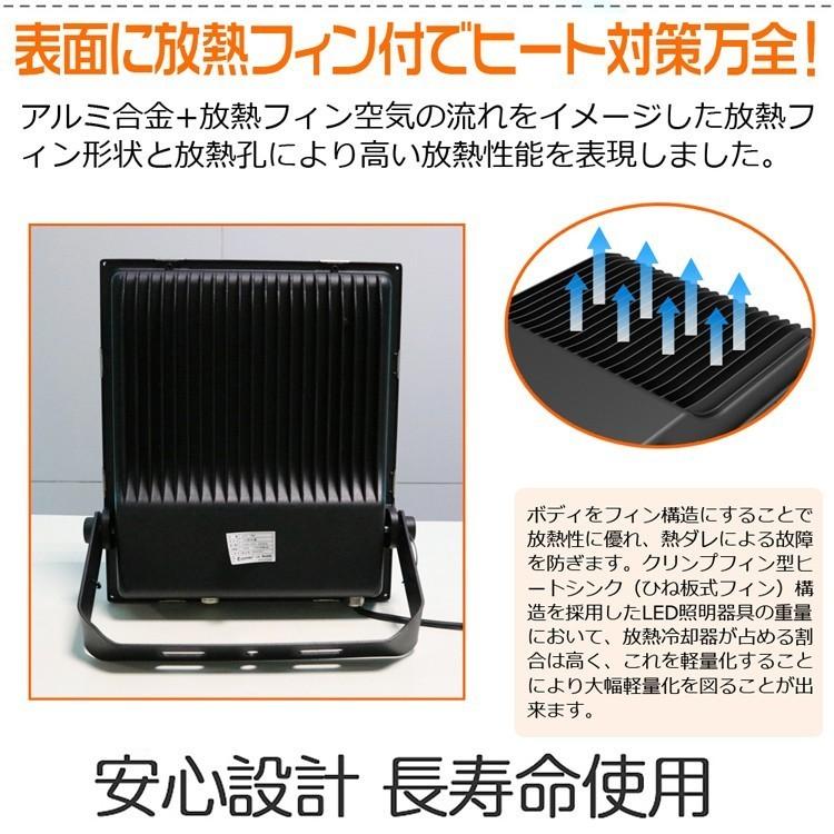 一年保証 GOODGOODS LED投光器 200W 屋外 極薄型 28000ルーメン 防水 明るい 工場 看板照明 作業灯 LDT-28G｜goodgoods-2｜04