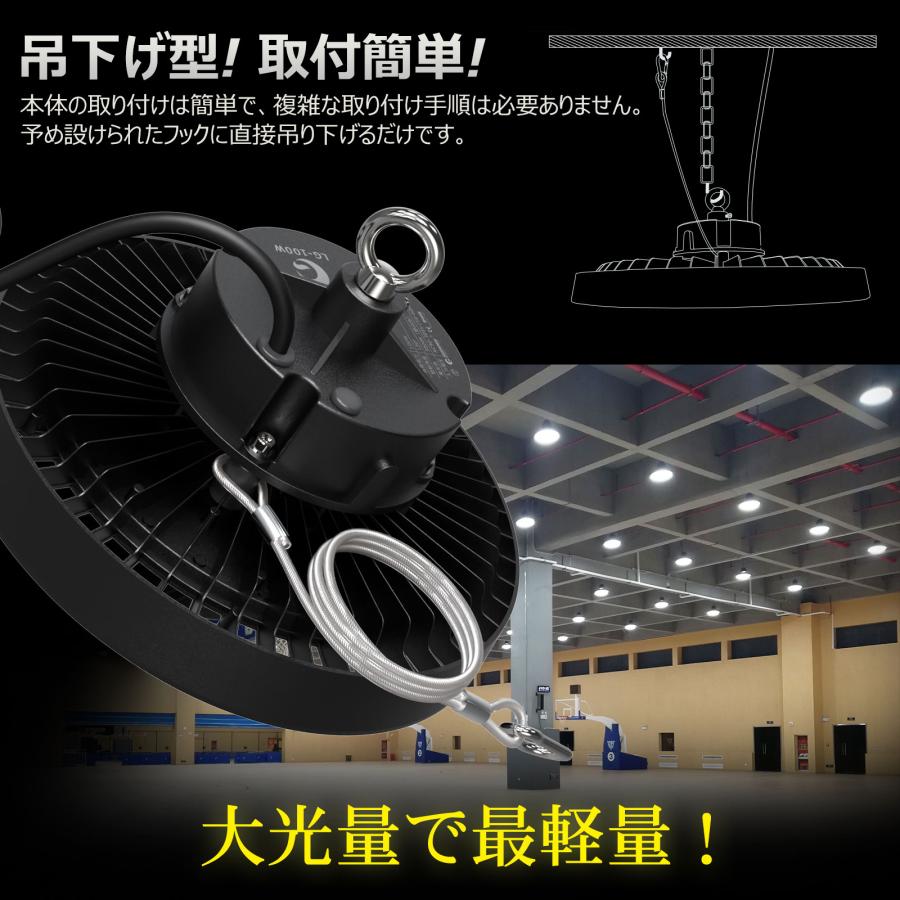 GOODGOODS LED高天井灯 100W 16000lm IP65 防水 防塵 高輝度 GOODGOODS LED高天井灯 100W 16000lm IP65 防水 防塵 高輝度