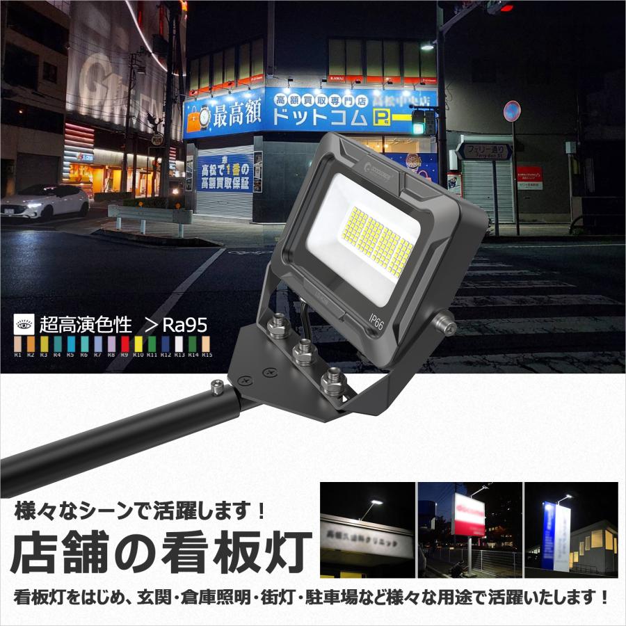 GOODGOODS 3個セット LED 投光器 アーム 60cm ライト 看板灯