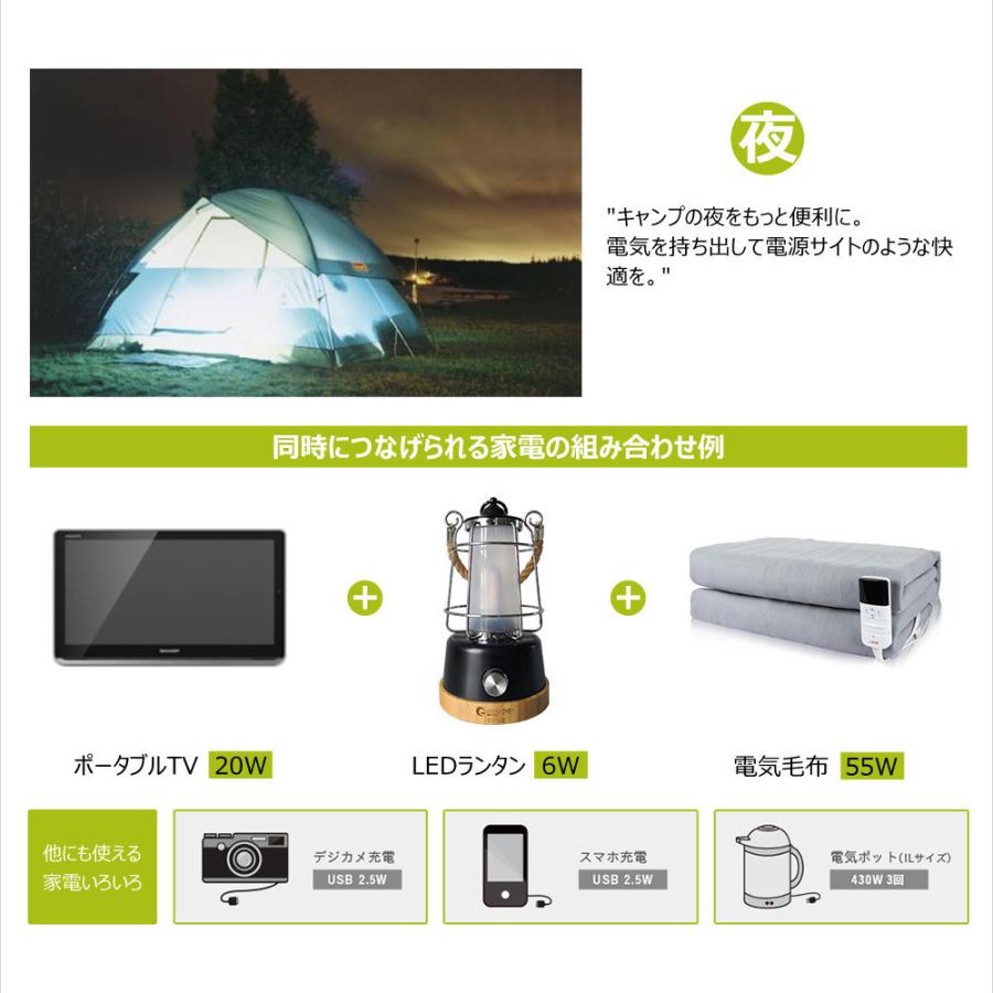 ポータブル電源 大容量 家庭用蓄電池 518Wh 140000mAh 純正弦波 4way出力 生活家電 車中泊 電気毛布 屋外  SPI-T50B｜goodgoods-2｜14