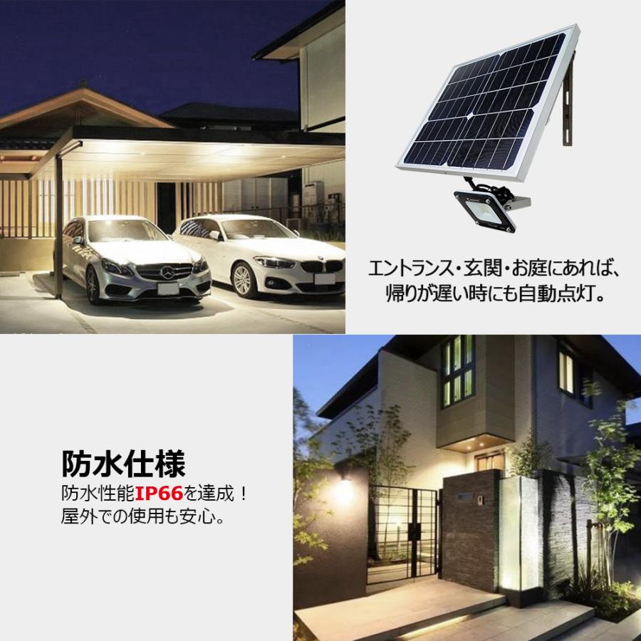 GOODGOODS（グッド・グッズ） ソーラーライト LED投光器 10W 太陽光
