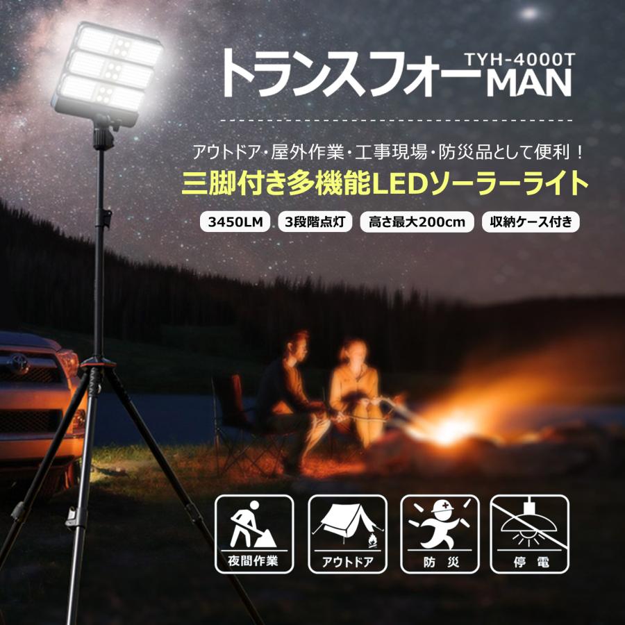 GOODGOODS 充電式 LED投光器 45W 分離型 ソーラーライト GOODGOODS 充電式 LED投光器 45W 分離型 ソーラーライト