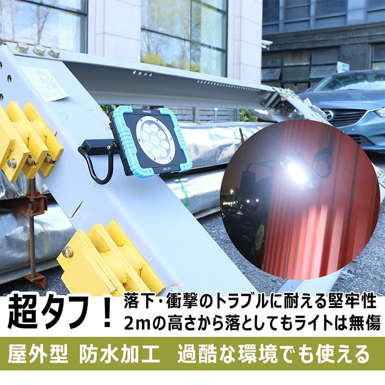 GOODGOODS LED投光器 45W 4500lm 充電式 45W 集光 コードレス マグネット IP65 防水 屋外 アウトドア 工場 作業 整備 YC-45U