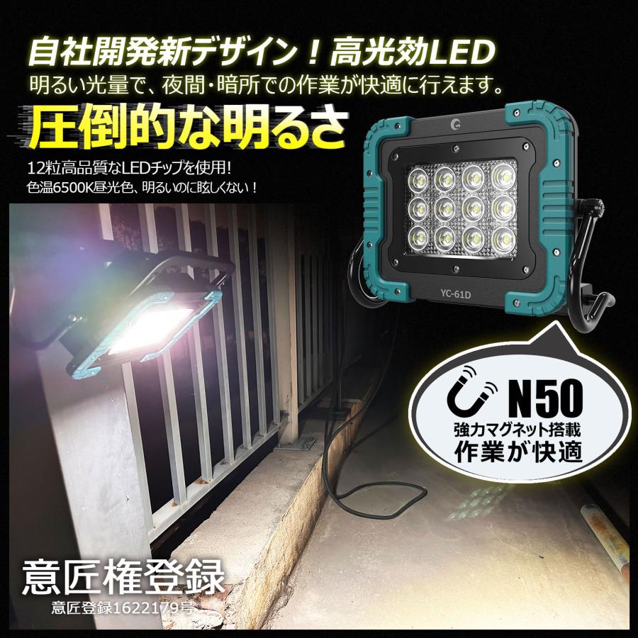 GOODGOODS（グッド・グッズ） SALE LED投光器 明るい 60W 6000lm
