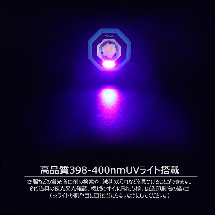 LED投光器 充電式 30W 3000LM 調光調色 UVライト USB マグネット付 作業灯 防水 車整備 点検 YC-T30S｜goodgoods-2｜11