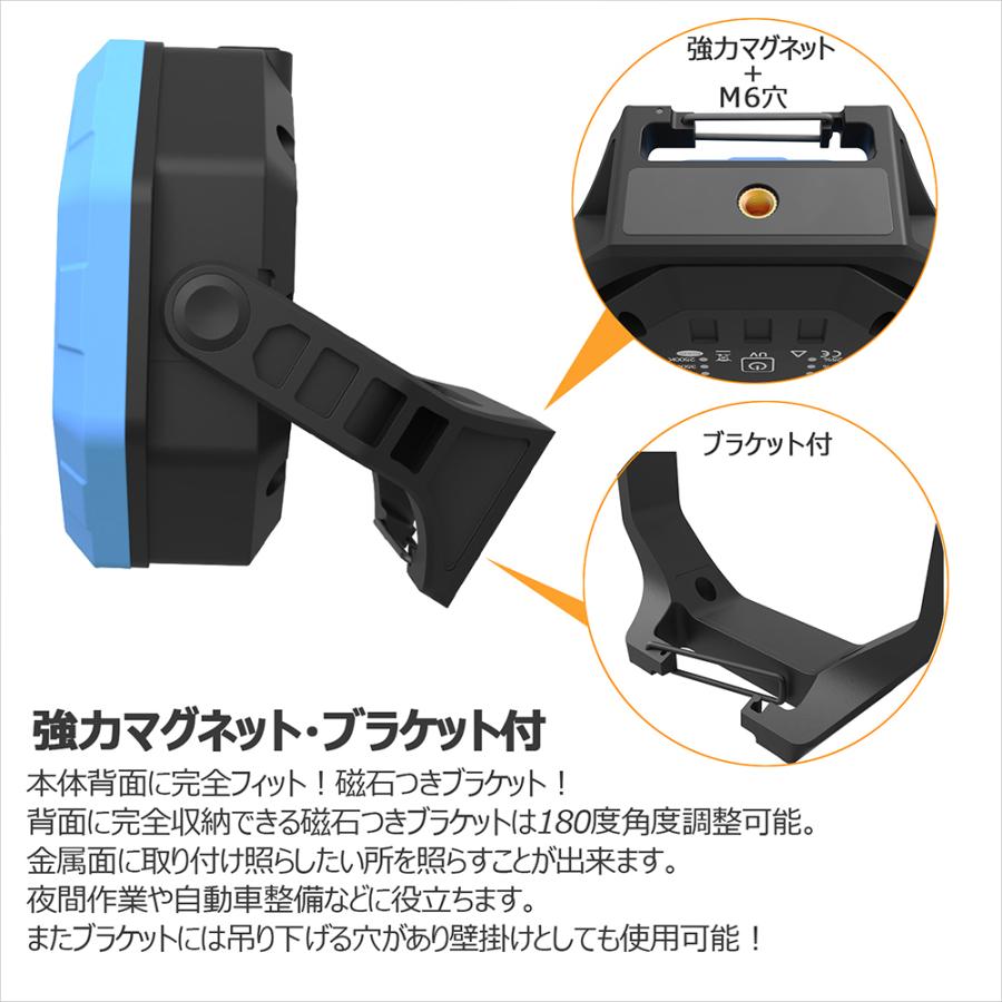 GOODGOODS（グッド・グッズ） 爆買 LED投光器 充電式 30W 3000LM 調光