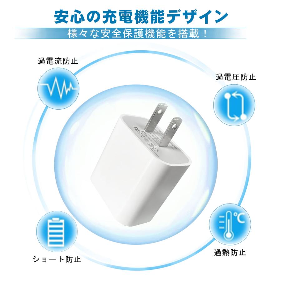 2個セット ACアダプター USB電源アダプタ 急速充電 AC100-240V 2個セット ACアダプター USB電源アダプタ 急速充電 AC100-240V